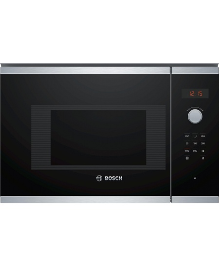 Bosch Microwave Oven BFL523MS0 Built-in, 20 L, 800 W, Stainless steel/Black