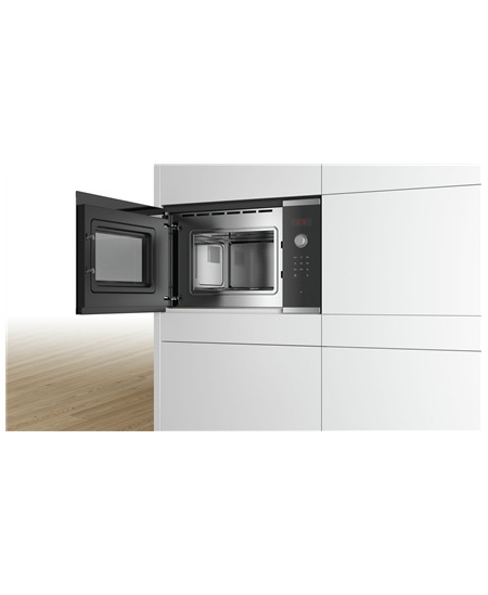 Bosch Microwave Oven BFL523MS0 Built-in, 20 L, 800 W, Stainless steel/Black