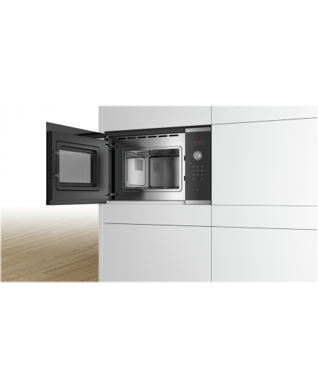 Bosch Microwave Oven BFL523MS0 Built-in, 20 L, 800 W, Stainless steel/Black