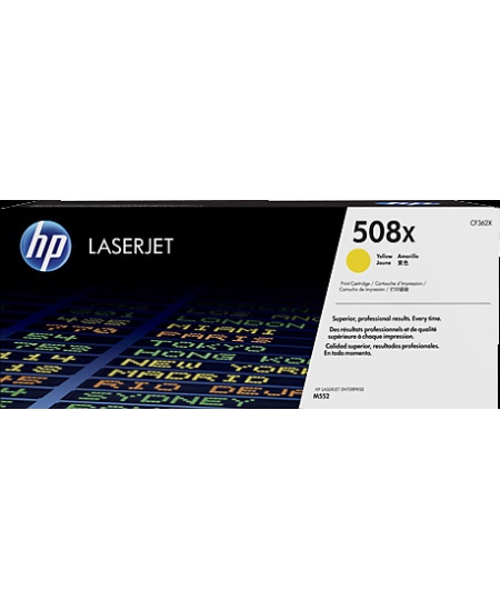 HP No.508X (CF362X) Lazerinė kasetė, Geltona