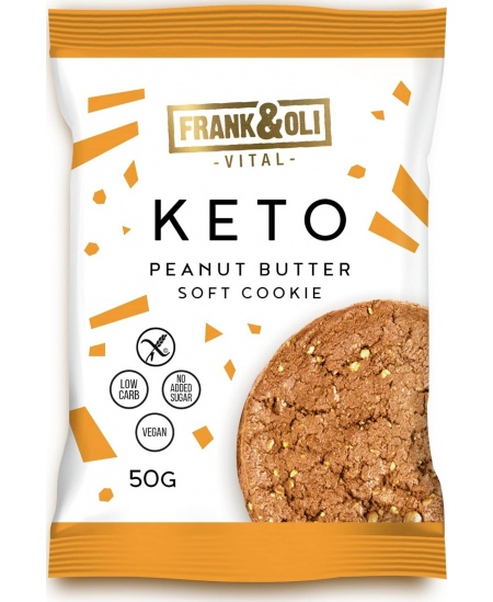 Keto žemės riešutų sviesto sausainis FRANK&OLI, 50g