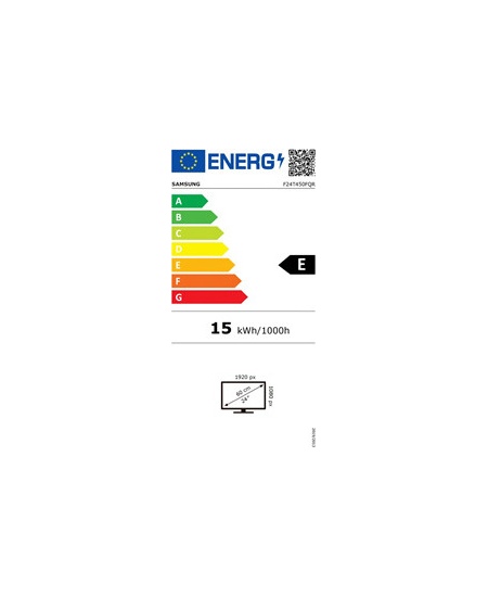 Samsung | Flat Monitor | LF24T450FQRXEN | 24 " | IPS | FHD | 16:9 | 75 Hz | 5 ms | 1920 x 1080 | 250 cd/m² | HDMI ports qu