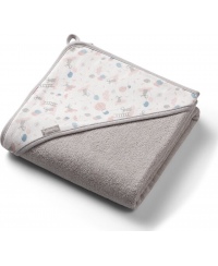 BabyOno rankšluostis su gobtuvu frotinis 100x100 pilkas 1552/03