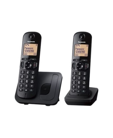 Panasonic | Cordless | KX-TGC212FXB | Built-in display | Caller ID | Black | Phonebook capacity 50 entries | Speakerphone