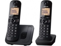 Panasonic | Cordless | KX-TGC212FXB | Built-in display | Caller ID | Black | Phonebook capacity 50 entries | Speakerphone