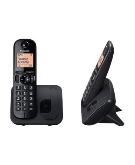 Panasonic | Cordless | KX-TGC212FXB | Built-in display | Caller ID | Black | Phonebook capacity 50 entries | Speakerphone