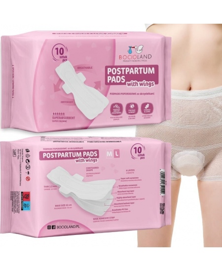 Bocioland įklotai po gimdymo 10 vnt BL155