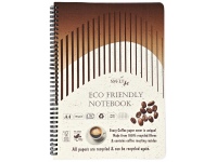 Sąsiuvinis su spirale SM-LT ECO Art, A4, 70 lapų, langeliais