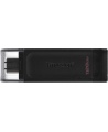Kingston | USB Flash Drive | DataTraveler 70 | 128 GB | USB 3.2 Gen 1 Type-C | Black