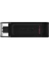 Kingston | USB Flash Drive | DataTraveler 70 | 256 GB | USB 3.2 Gen 1 Type-C | Black