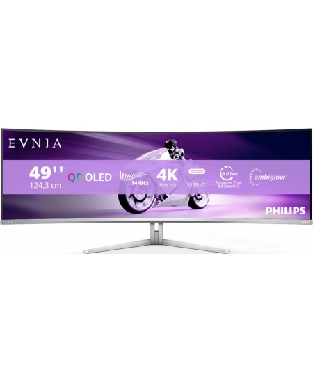 Philips 49M2C8900L/00 | 49 " | OLED | 32:9 | 144 Hz | 0.03 ms | 5120 x 1440 pixels | HDMI ports quantity 2 | Warranty 24 mo