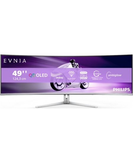 Philips 49M2C8900L/00 | 49 " | OLED | 32:9 | 144 Hz | 0.03 ms | 5120 x 1440 pixels | HDMI ports quantity 2 | Warranty 24 mo