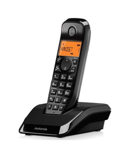 Motorola Digital Cordless Telephone | S1201B | Built-in display | Black