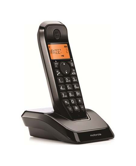 Motorola Digital Cordless Telephone | S1201B | Built-in display | Black