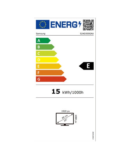 Samsung LS24D300GAUXEN | 24 " | IPS | 16:9 | 100 Hz | 5 ms | 1920 x 1080 pixels | 250 cd/m² | HDMI ports quantity 1 | Blac