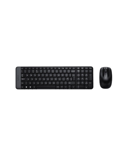 Logitech | Combo Wireless Keyboard and Mouse | MK220 | Keyboard and Mouse | Wireless | Mouse included | US | Black | N/A