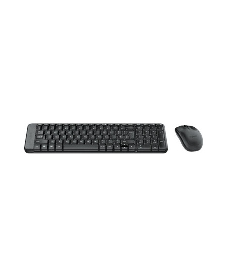 Logitech | Combo Wireless Keyboard and Mouse | MK220 | Keyboard and Mouse | Wireless | Mouse included | US | Black | N/A