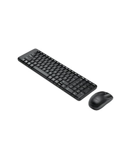 Logitech | Combo Wireless Keyboard and Mouse | MK220 | Keyboard and Mouse | Wireless | Mouse included | US | Black | N/A