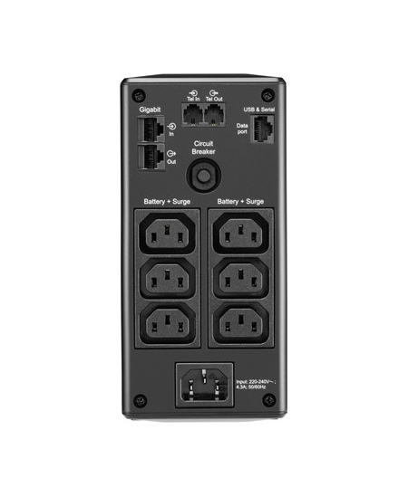 Schneider Electric APC Back-UPS Pro, Tower, 6x IEC C13 outlets, AVR, LCD, user-replaceable battery | BR900MI | 900 VA | 540 W | 