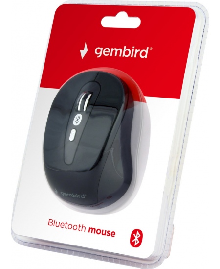 Gembird | MUSWB-6B-01 | Optical Mouse | Bluetooth v.3.0 | Black