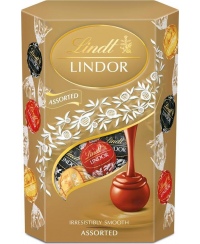 LINDT LINDOR įv. rūšių šokolado rutuliukų rink, 200g