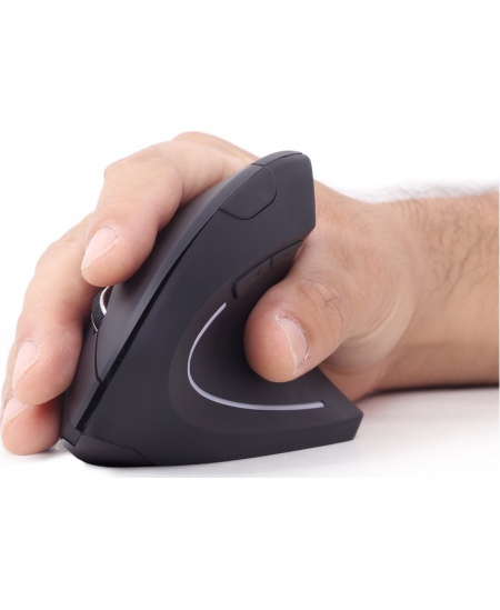 Gembird | MUSW-ERGO-01 | 2.4GHz Wireless Optical Mouse | Optical Mouse | USB | Black