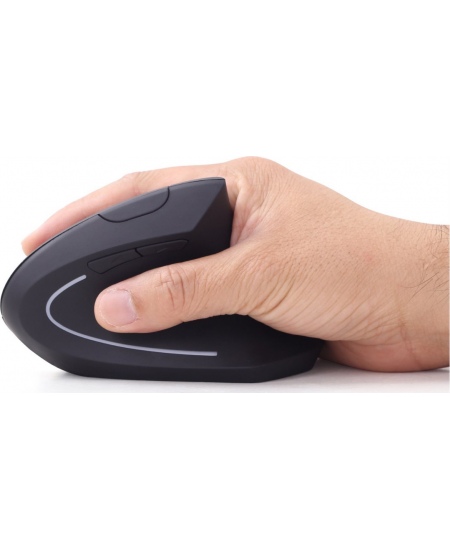 Gembird | MUSW-ERGO-01 | 2.4GHz Wireless Optical Mouse | Optical Mouse | USB | Black