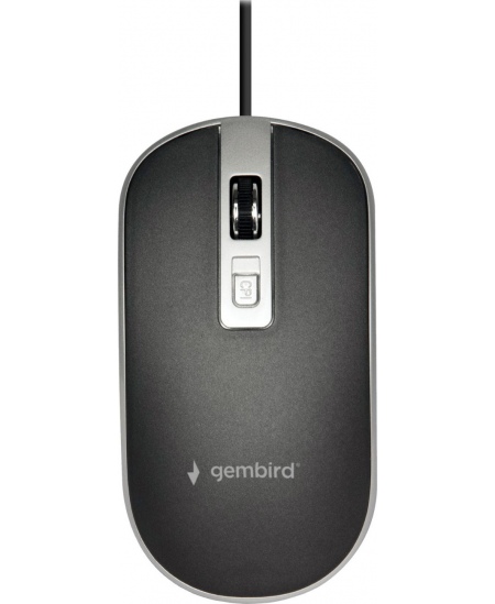 Gembird | Optical USB mouse | MUS-4B-06-BS | Optical mouse | Black/Silver