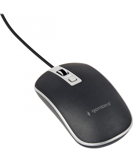 Gembird | Optical USB mouse | MUS-4B-06-BS | Optical mouse | Black/Silver