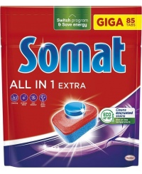 Indaplovių tabletės "SOMAT ALL IN ONE Extra" 85vnt.
