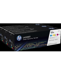 HP 131A (U0SL1AM) (CF211A+CF212A+CF213A), žydra, purpurinė, geltona kasetė