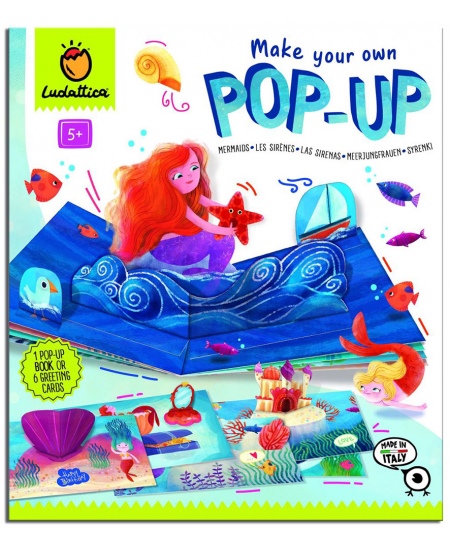 Pirmasis POP UP knygelės kūrybinis rinkinys LUDATTICA Undinės