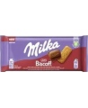 Pieninis šokoladas MILKA Biscoff iš Alpių pieno su karamelizuotų sausainių gabalėliais, 90 g