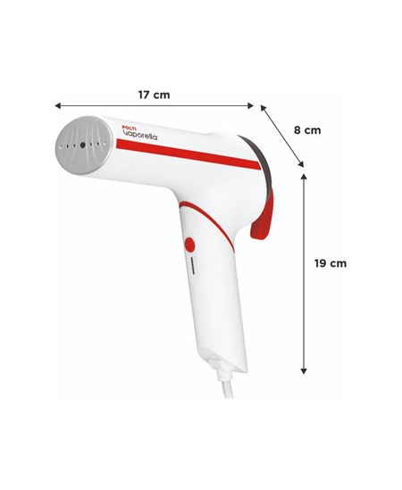 Polti Steamer | PLEU0272 Vaporella Vertical Styler GSM50R | Handheld | 800 W | 0.085 L | 16 g/min | White/Red
