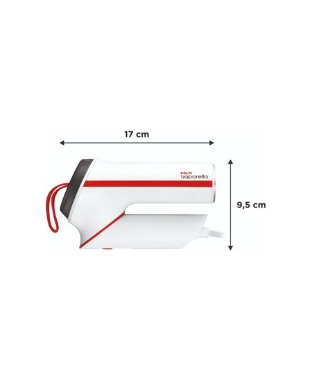 Polti Steamer | PLEU0272 Vaporella Vertical Styler GSM50R | Handheld | 800 W | 0.085 L | 16 g/min | White/Red