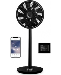 Duux | Smart Fan | Whisper Flex Smart Black with Battery Pack | Stand Fan | Black | Diameter 34 cm | Number of speeds 26 | Oscil