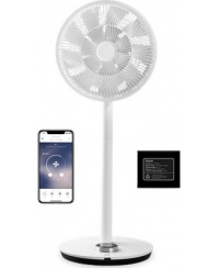 Duux | Smart Fan | Whisper Flex Smart with Battery Pack | Stand Fan | White | Diameter 34 cm | Number of speeds 26 | Oscillation
