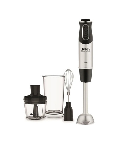 TEFAL Blender Quickchef 3-in-1 HB656838 Hand Blender, 1000 W, Number of speeds 20, Turbo mode, Chopper, Black