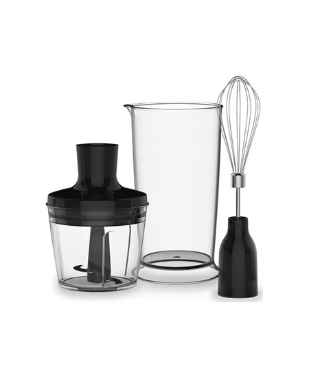 TEFAL Blender Quickchef 3-in-1 HB656838 Hand Blender, 1000 W, Number of speeds 20, Turbo mode, Chopper, Black