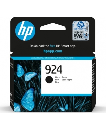 HP 924 (4K0U6NE) Rašalinė kasetė, Juoda