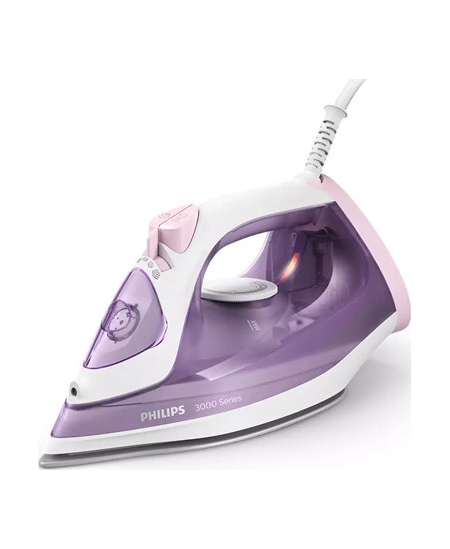 Philips | DST3010/30 3000 Series | Steam Iron | 2000 W | Water tank capacity 300 ml | Continuous steam 30 g/min | Purple/White