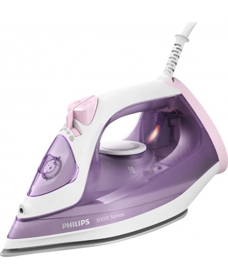 Philips | DST3010/30 3000 Series | Steam Iron | 2000 W | Water tank capacity 300 ml | Continuous steam 30 g/min | Purple/White