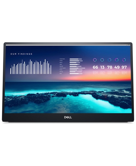 Dell Portable Monitor P1424H 14 ", LCD, FHD, 1920 x 1080, 16:9, 6 ms, 300 cd/m², Silver