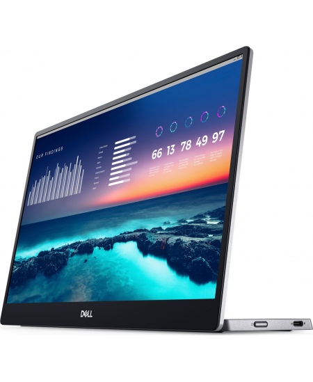 Dell Portable Monitor P1424H 14 ", LCD, FHD, 1920 x 1080, 16:9, 6 ms, 300 cd/m², Silver