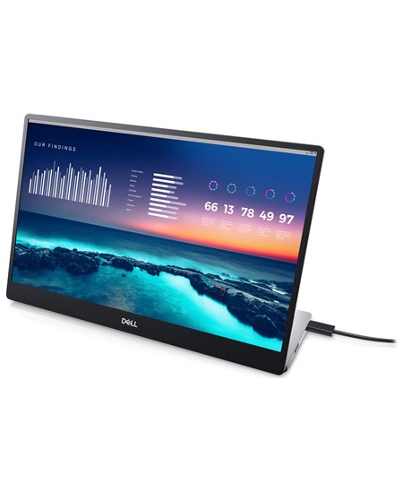 Dell Portable Monitor P1424H 14 ", LCD, FHD, 1920 x 1080, 16:9, 6 ms, 300 cd/m², Silver