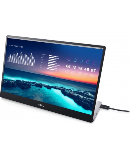 Dell Portable Monitor P1424H 14 ", LCD, FHD, 1920 x 1080, 16:9, 6 ms, 300 cd/m², Silver