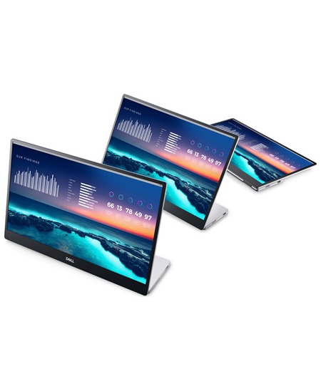 Dell Portable Monitor P1424H 14 ", LCD, FHD, 1920 x 1080, 16:9, 6 ms, 300 cd/m², Silver