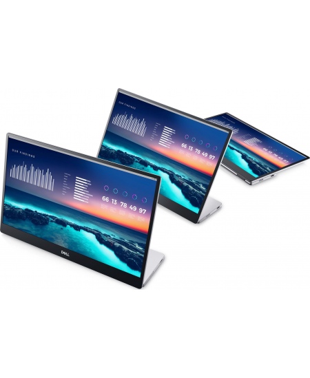 Dell Portable Monitor P1424H 14 ", LCD, FHD, 1920 x 1080, 16:9, 6 ms, 300 cd/m², Silver