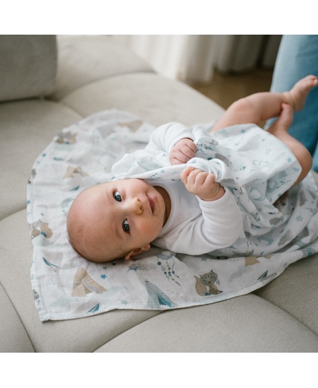 BabyOno vystyklai bambukiniai 3 vnt mėlyni 397/12