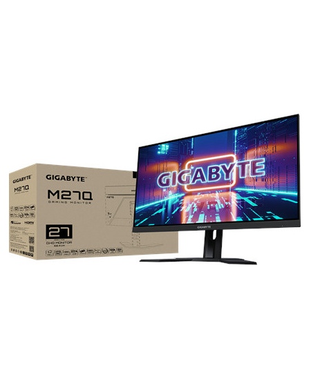 Gigabyte | Gaming Monitor | M27Q-EK | 27 " | IPS | QHD | 170 Hz | 0.5 ms | 2‎‎560 x 1440 pixels | 3‎50 cd/m² | HDMI 